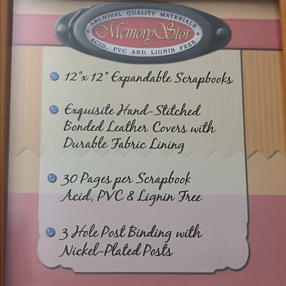 2 Pack Scrapbooks with Leather Cover - Picture 10 of 14